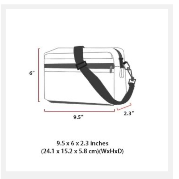 NEW MANHATTAN PORTAGE BLACK JOGGER L BAG - Picture 6 of 6